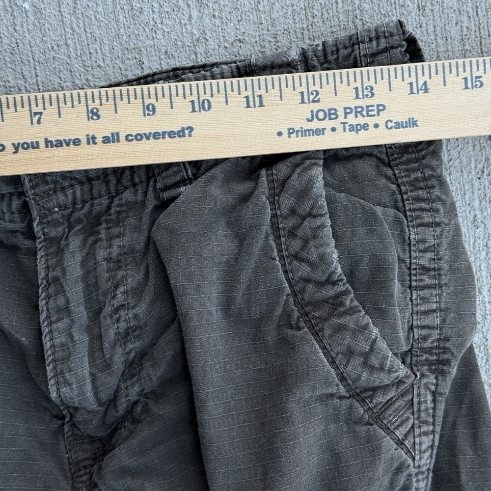 American Eagle Outfitters Cargo Shorts Men's 32 Gray Military Distressed - Picture 9 of 10